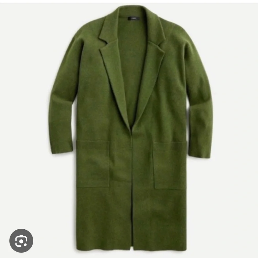 J. Crew Ella Long‎ Sweater Olive